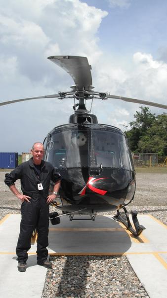 Kershaw Aviation Group Dave Kershaw with the new Eurocopter AS350 B3